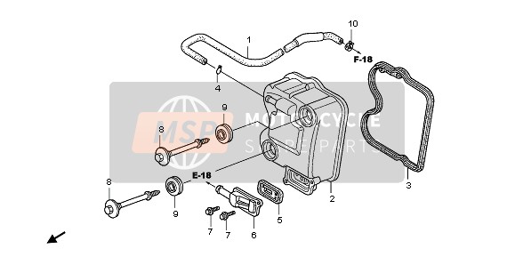 Honda PES125R 2013 Cubierta de tapa de cilindro para un 2013 Honda PES125R